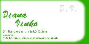 diana vinko business card